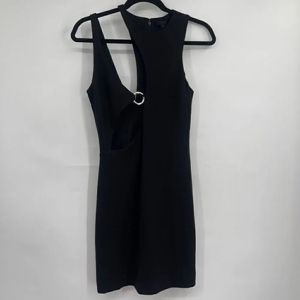 H:ours x Revolve Black Sleeveless Cutout Safiya Mini Dress Medium